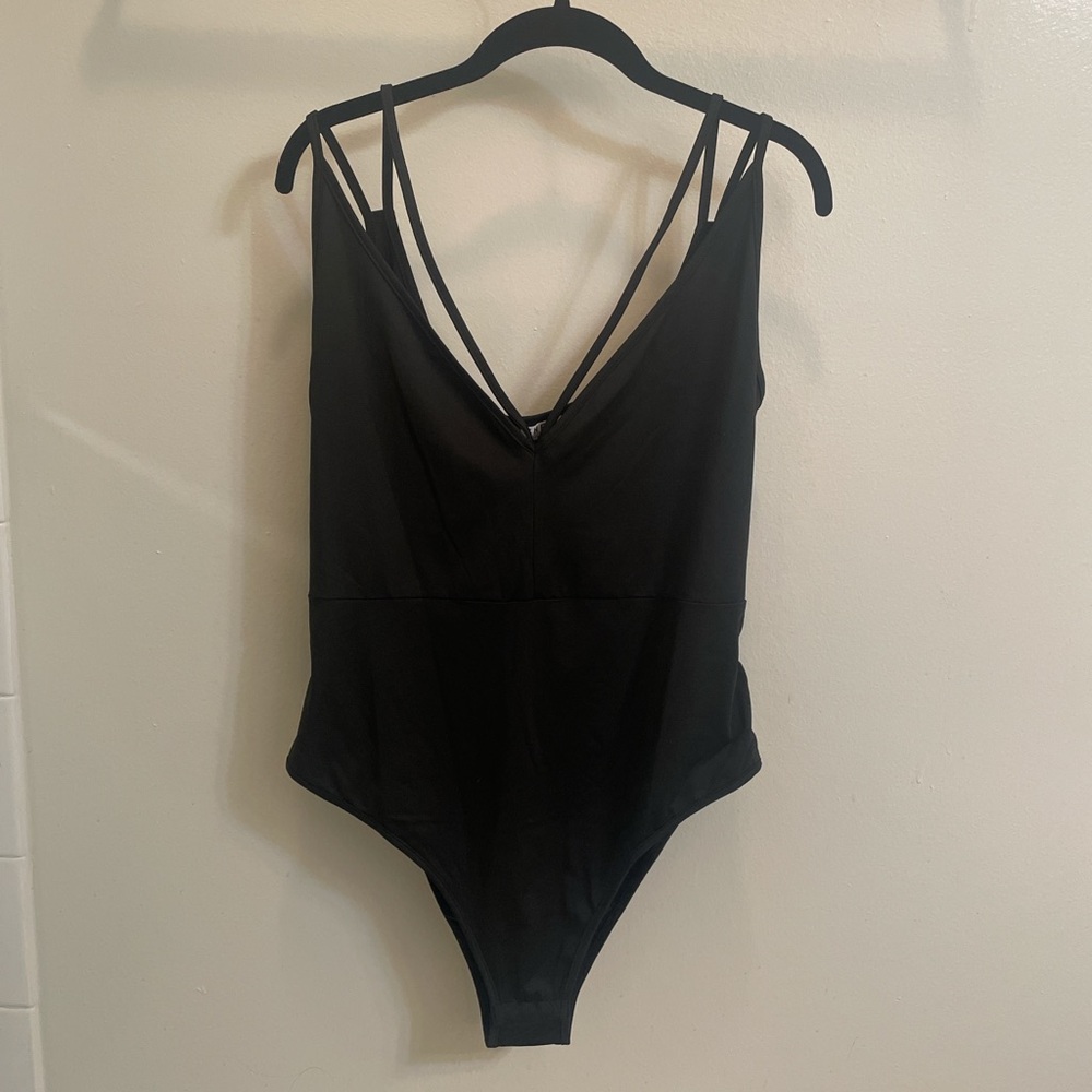 Black Strappy Bodysuit